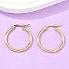 Ion Plating(IP) 304 Stainless Steel Hoop Earrings EJEW-N0016-11G-C-2