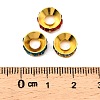 Brass Rhinestone Spacer Beads RB-A020-9mm-G-3