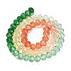 Transparent Painted Glass Beads Strands DGLA-A034-T6mm-A04-5