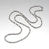 304 Stainless Steel Ball Chain Necklaces X-CHS-O004-A-2mm-2