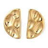 304 Stainless Steel Half Round Stud Earrings for Women LS-EJEW-S001-11-1