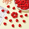50Pcs Flocky Acrylic Pendants FIND-YW0007-11-4