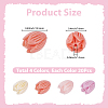 80Pcs 4 Colors Synthetic Coral Beads FIND-SP0005-83-2