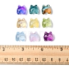 50Pcs 9 Style Transparent Spray Painted Glass Beads GLAA-FS0001-50-6