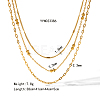 Stainless Steel Multi-Layer Necklace for Women WC3328-1