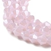 Imitation Jade Electroplate Glass Beads Strands EGLA-F029-J4mm-A02-3