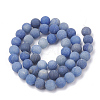 Dyed & Heated Natural Blue Aventurine Beads Strands LS-G-T106-209-3