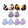 Cellulose Acetate(Resin) Stud Earring Findings X-KY-R022-027-1