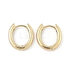 Oval Brass Hoop Earrings EJEW-D320-09G-4