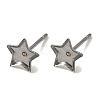 Tarnish Resistant 304 Stainless Steel Stud Earring Settings X-STAS-Q170-10-1
