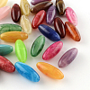 Oval Imitation Gemstone Acrylic Beads OACR-R031-M-1