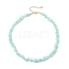 Dyed Natural White Jade Chip Beaded Necklaces NJEW-JN05508-1