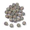 Sparkle Glass Rhinestone Round Beads OACR-S048-01E-2