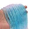 Transparent Painted Glass Beads Strands DGLA-A034-T4mm-A22-2