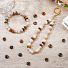 30Pcs Natural Tiger Eye European Beads G-SP0001-01A-02-4