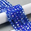Electroplate Glass Beads Strands EGLA-R030-6x6mm-12-1