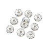 Brass Grade A Rhinestone Spacer Beads RB-A004-4-4
