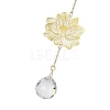 Brass Hollow Lotus Hanging Ornaments HJEW-E012-03G-03-2