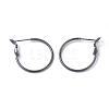 Brass Hoop Earrings KK-I665-26B-B-1
