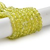 1 Strand Transparent Crackle Glass Round Beads Strands X-CCG-Q001-4mm-04-5