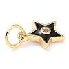 Brass Enamel Pendants KK-M218-10A-RS-2