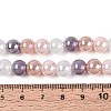 Electroplate Glass Beads Strands EGLA-N019-8mm-01-4