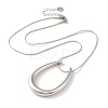 Vacuum Plating 304 Stainless Steel Snake Chain Necklaces NJEW-C045-06C-P-2