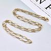 Brass Cable Chains Necklace Making MAK-S072-16B-MG-4