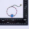 DIY Rainbow Color Blank Dome Link Bracelet Making Kit DIY-SZ0009-08-8
