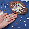 200Pcs 5 Styles Brass Rhinestone Spacer Beads KK-TA0003-39-6