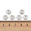 Brass Rhinestone Spacer Beads X-RB-A014-Z8mm-17S-5
