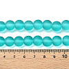Baking Paint Transparent Glass Bead Strands GLAA-S031-10mm-18-5