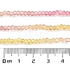 Transparent Painted Glass Beads Strands X1-DGLA-A034-T1mm-A07-3