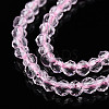Transparent Glass Beads Strands GLAA-H021-03-22-4