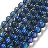 Synthetic Moonstone Beads Strands G-P528-J03-23-1