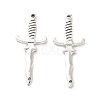 Tibetan Style Alloy Connector Charms TIBE-B001-09AS-1