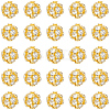 120Pcs Brass Rhinestone Beads KK-PA0001-26G-7