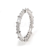 Brass Micro Pave Cubic Zirconia Finger Rings CU-CBA8D1E-01P-2