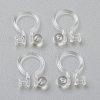 Plastic Clip-on Earring Findings X-KY-P001-10A-1
