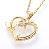 304 Stainless Steel Pendant Necklaces NJEW-H486-23G-2