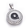 304 Stainless Steel Enamel Pendants STAS-E439-90Q-P-1
