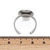 304 Stainless Steel Cuff Ring Components STAS-D372-04P-05-3