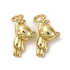 Brass Micro Pave Cubic Zirconia Pendants KK-P308-20G-1