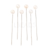 White Color Platinum Plated Ball Head Pins X-NEED-D002-1-1