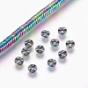 Electroplated Non-magnetic Synthetic Hematite Bead Strand G-E498-18B-3