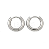 Tarnish Resistant 304 Stainless Steel Huggie Hoop Earrings EJEW-F111B-13mm-P-2
