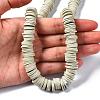 Flat Round Handmade Polymer Clay Beads CLAY-R067-12mm-02-7