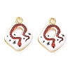 Printed Brass Pendants KK-CBA42CA-04G-2