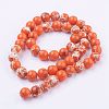 Synthetic Imperial Jasper Beads Strands G-E374-6mm-03A-3