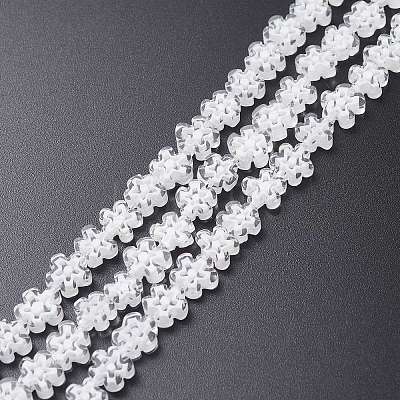 Handmade Millefiori Glass Bead Strands X-LAMP-J035-8mm-42-1